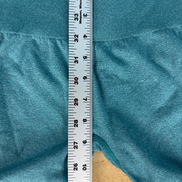 NVGTN Women's Small Teal Seamless Contour Leggings High Waisted Activewear Nylon - Picture 6 of 7